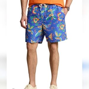 Polo Ralph Lauren Traveller Classic Fit Swimming Trunks 3XLT Mesh Cut Out 7.5"